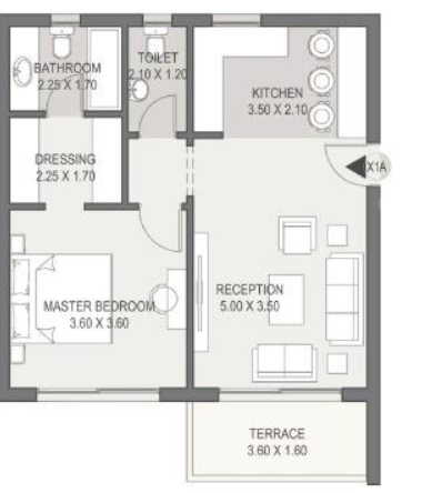 Sarai, New Cairo: floor plan 1